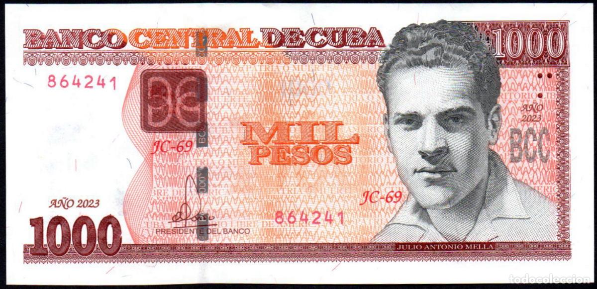Billetes extranjeros: CUBA - 1000 PESOS 2023 - S/C - Foto 1