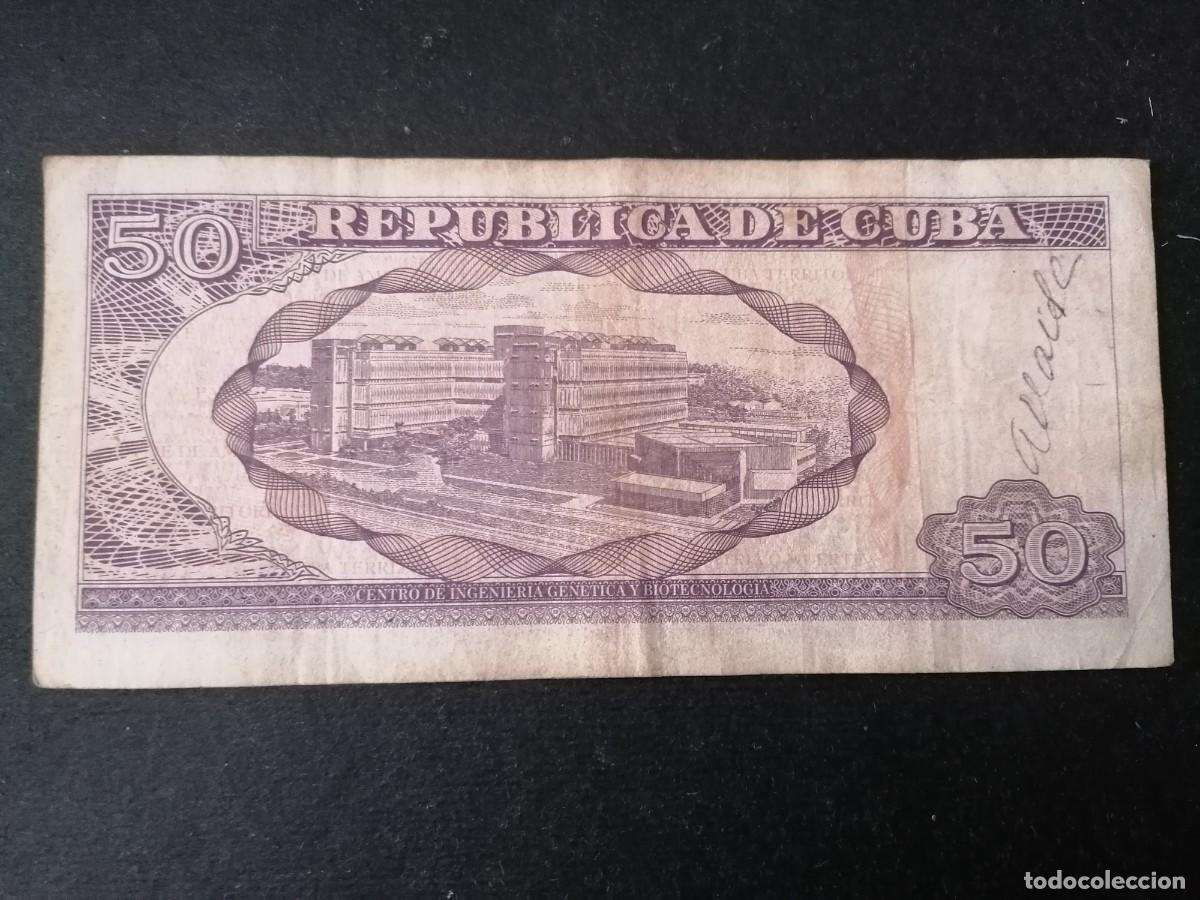 Billetes extranjeros: Billetes 50 pesos, 2013, Cuba, MBC, - Foto 2