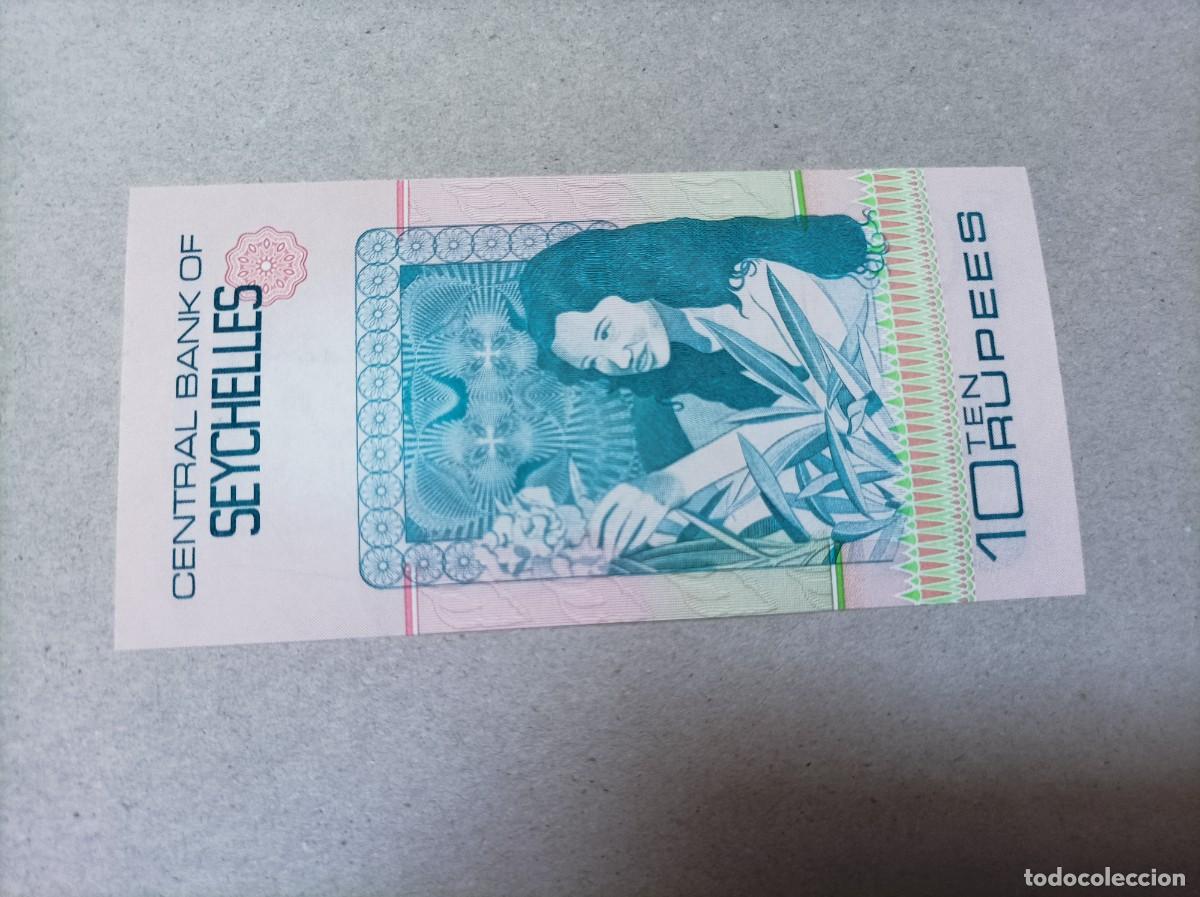 Billetes extranjeros: Billete Seychelles 10 rupees, a&ntilde;o 1983, UNC - Foto 2