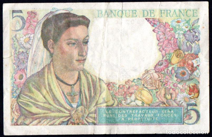 Billetes extranjeros: FRANCIA - 5 FRANCOS 1947 - Foto 2