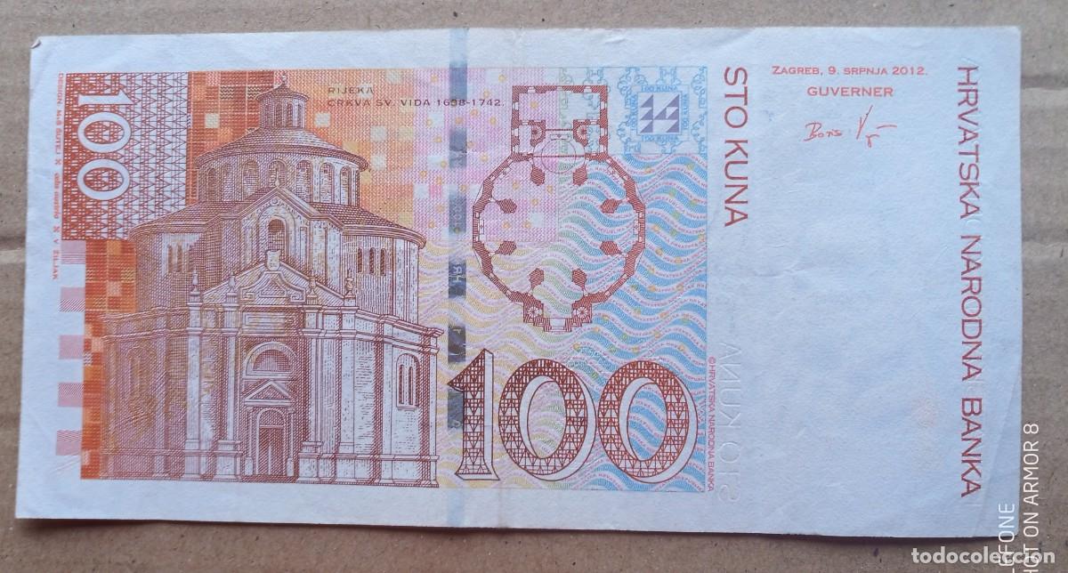 Billetes extranjeros: CROACIA - 100 KUNA 2012 B6822654D MBC - Foto 2