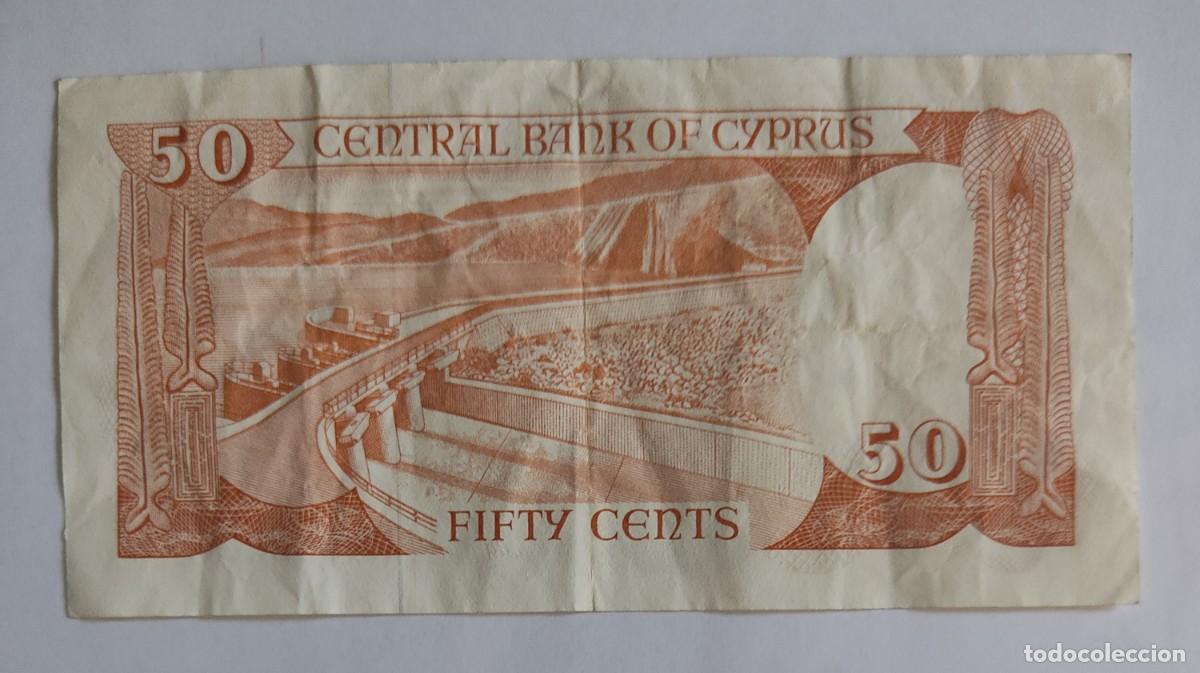 Billetes extranjeros: BILLETE DE 50 CENTS CHIPRE - Foto 2