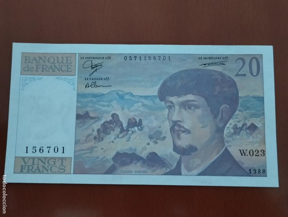Billetes extranjeros: BILLETE 20 FRANCOS 1988 - Foto 1