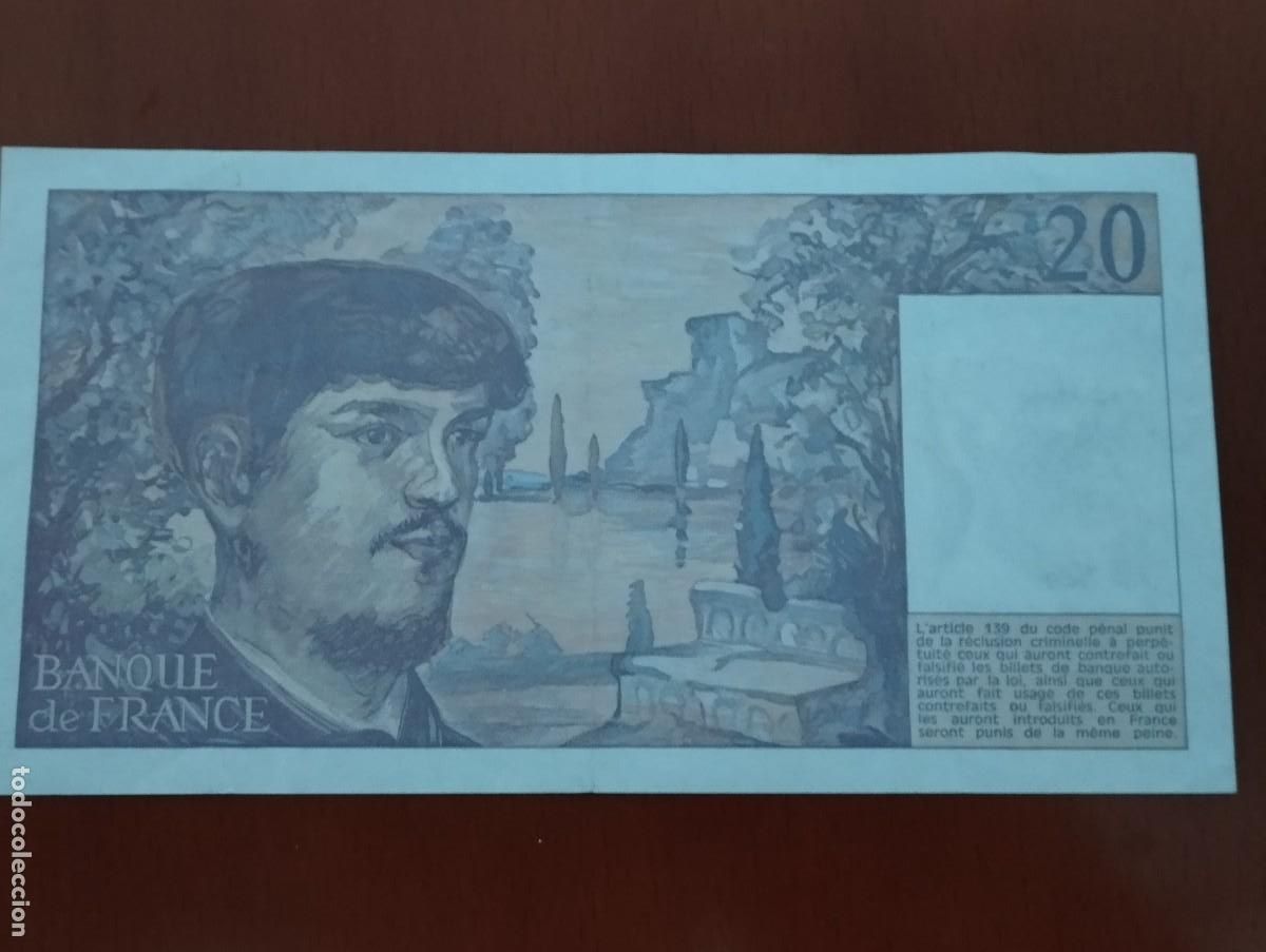 Billetes extranjeros: BILLETE 20 FRANCOS 1988 - Foto 2