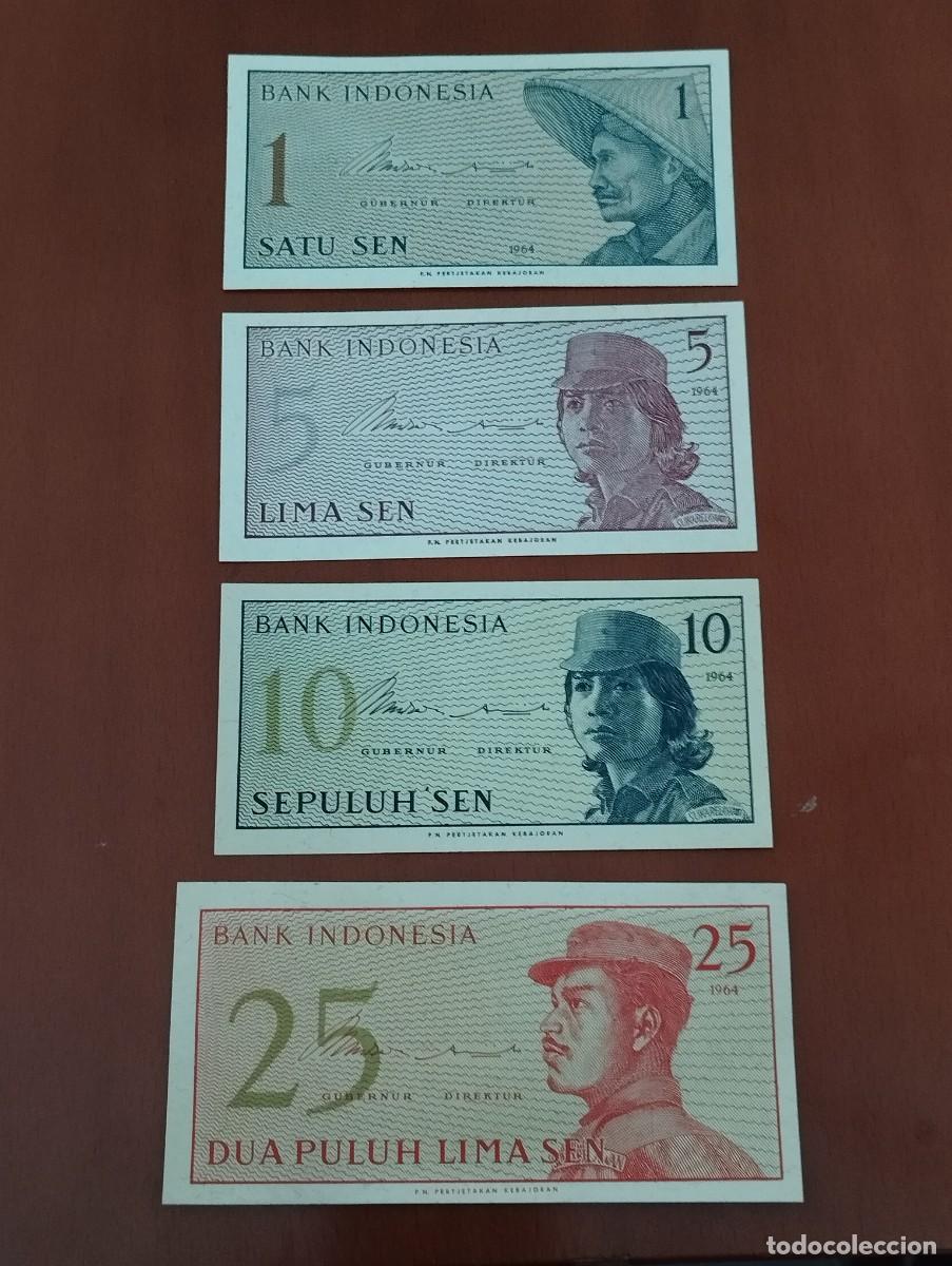 Billetes extranjeros: LOTE BILLETES INDONESIA 1964 - Foto 1