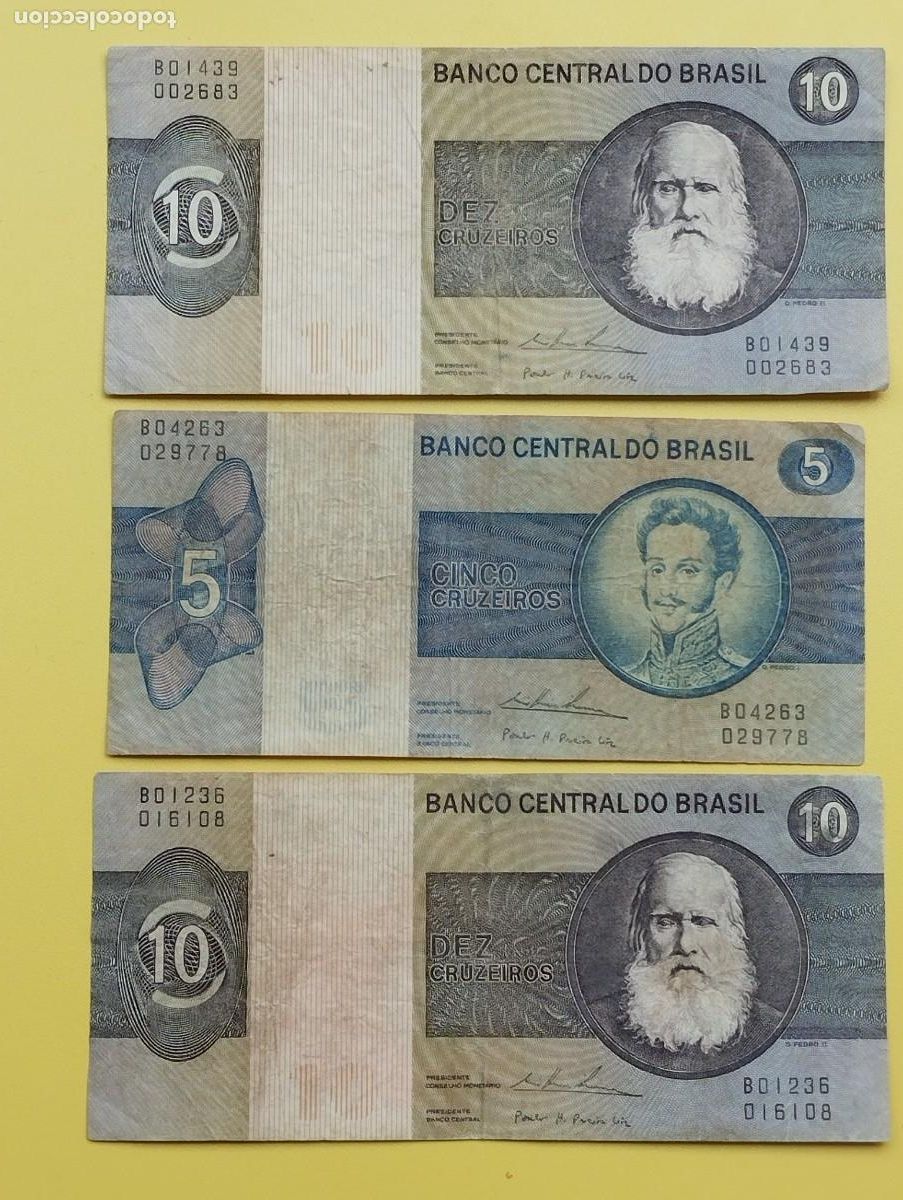 Billetes extranjeros: LOTE BILLETES BRASIL - Foto 1