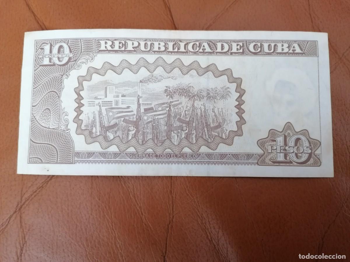 Billetes extranjeros: Billete, Cuba,10 pesos, 2007, MBC, - Foto 2