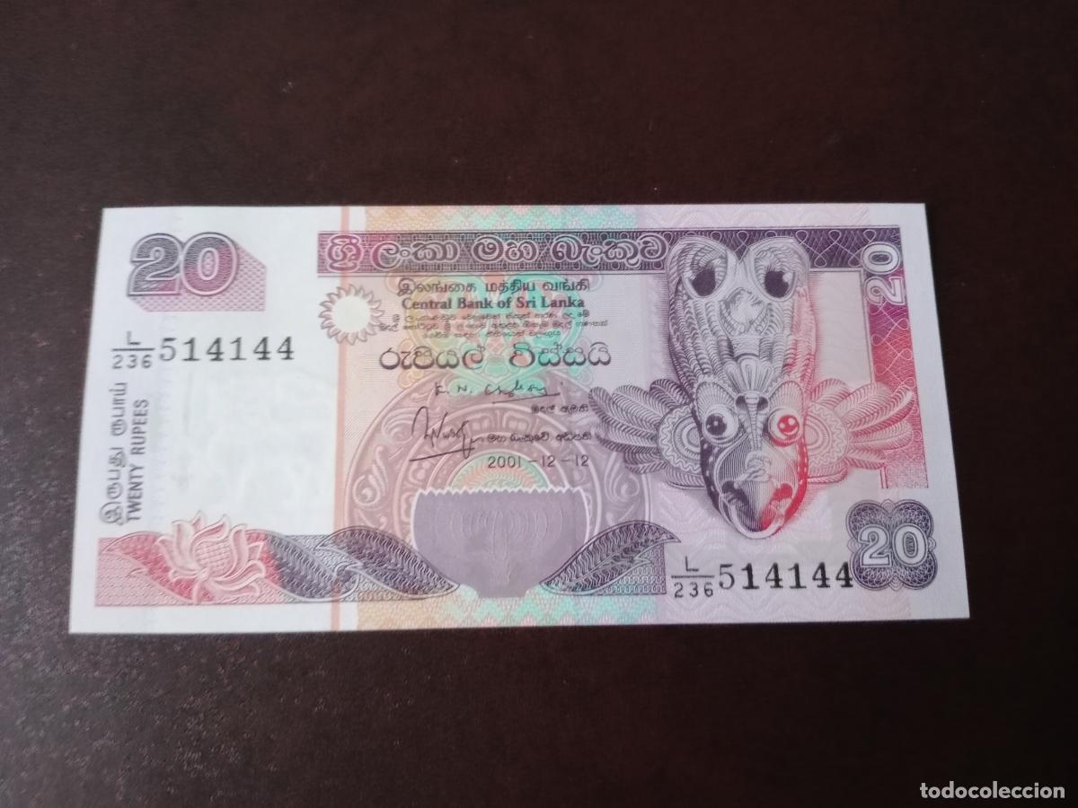 Billetes extranjeros: Sri Lanka 20 Rupias 1995 SC - Foto 1