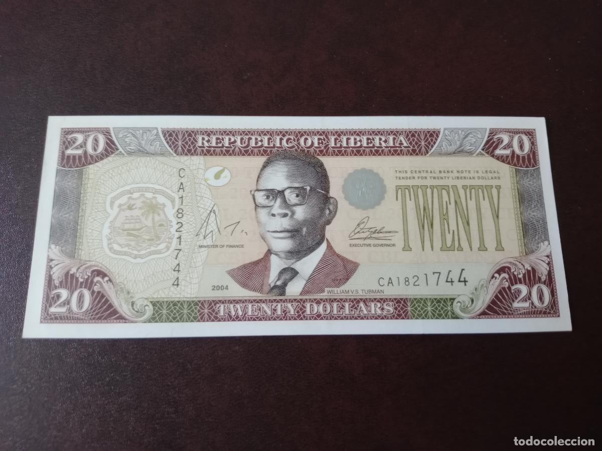 Billetes extranjeros: Liberia 20 D&oacute;lares 2004 SC UNC SIN CIRCULAR - Foto 1