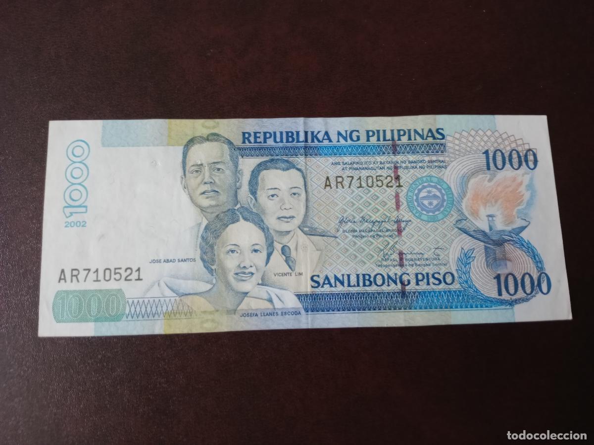 Billetes extranjeros: 1000 PESOS,FILIPINAS 2002 SC- - Foto 1