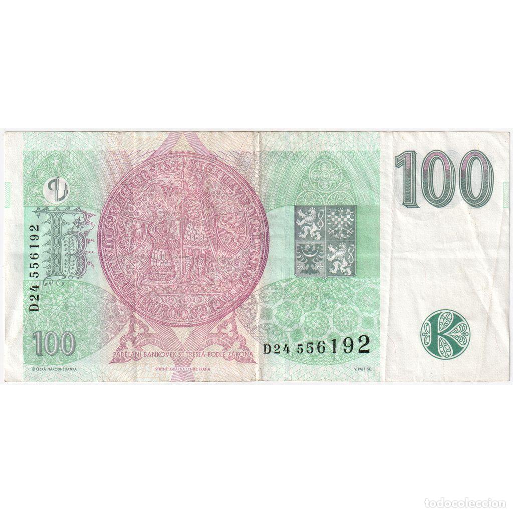 Billetes extranjeros: [#393887] Rep&uacute;blica Checa, 100 Korun, EBC - Foto 2
