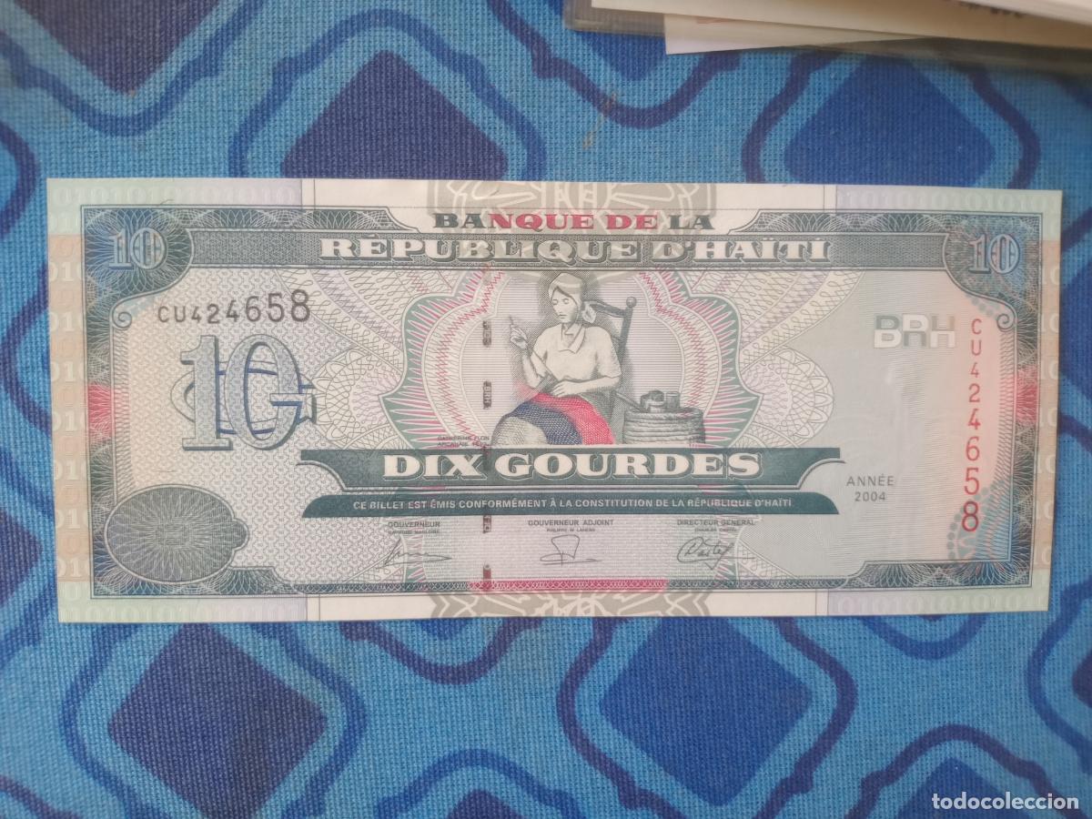 Billetes extranjeros: HAITI- 10 GOURDES - 2004 SC - Foto 1