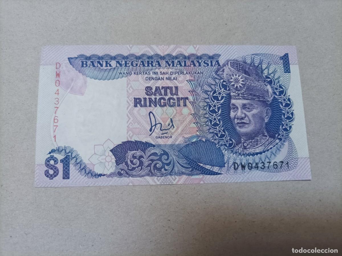 Billetes extranjeros: Billete Malasia, 1 Ringgit, aUNC - Foto 1