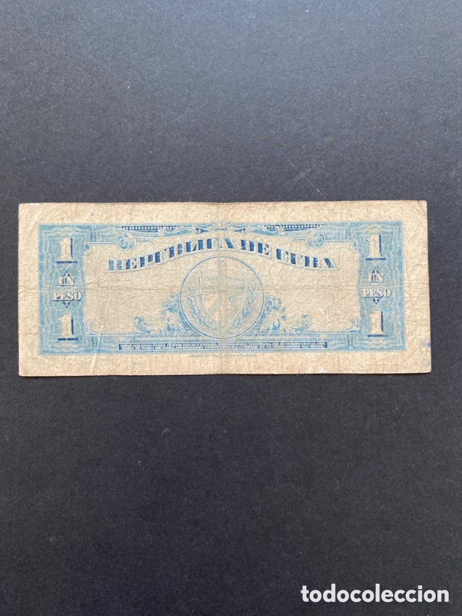 Billetes extranjeros: Billete de Cuba 1 peso - Foto 2