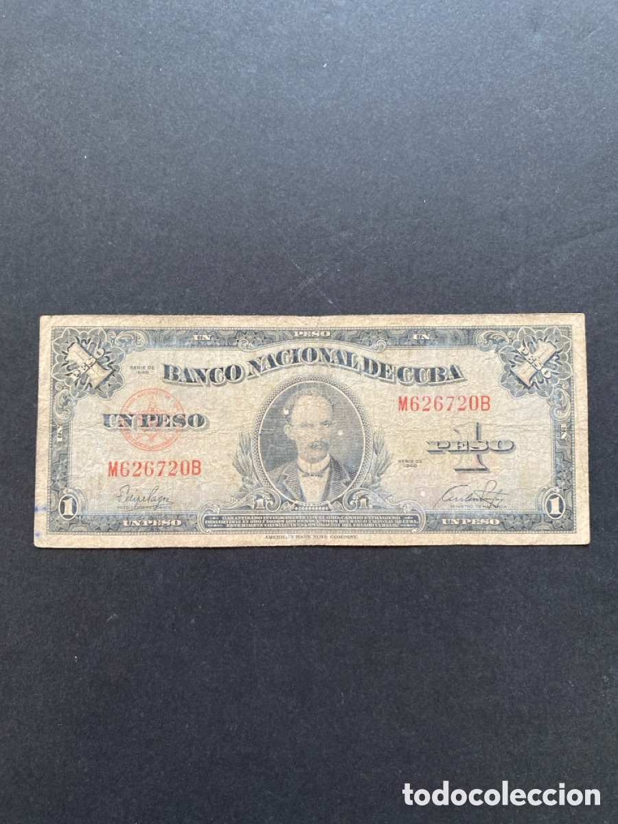 Billetes extranjeros: Billete de Cuba 1 peso - Foto 1