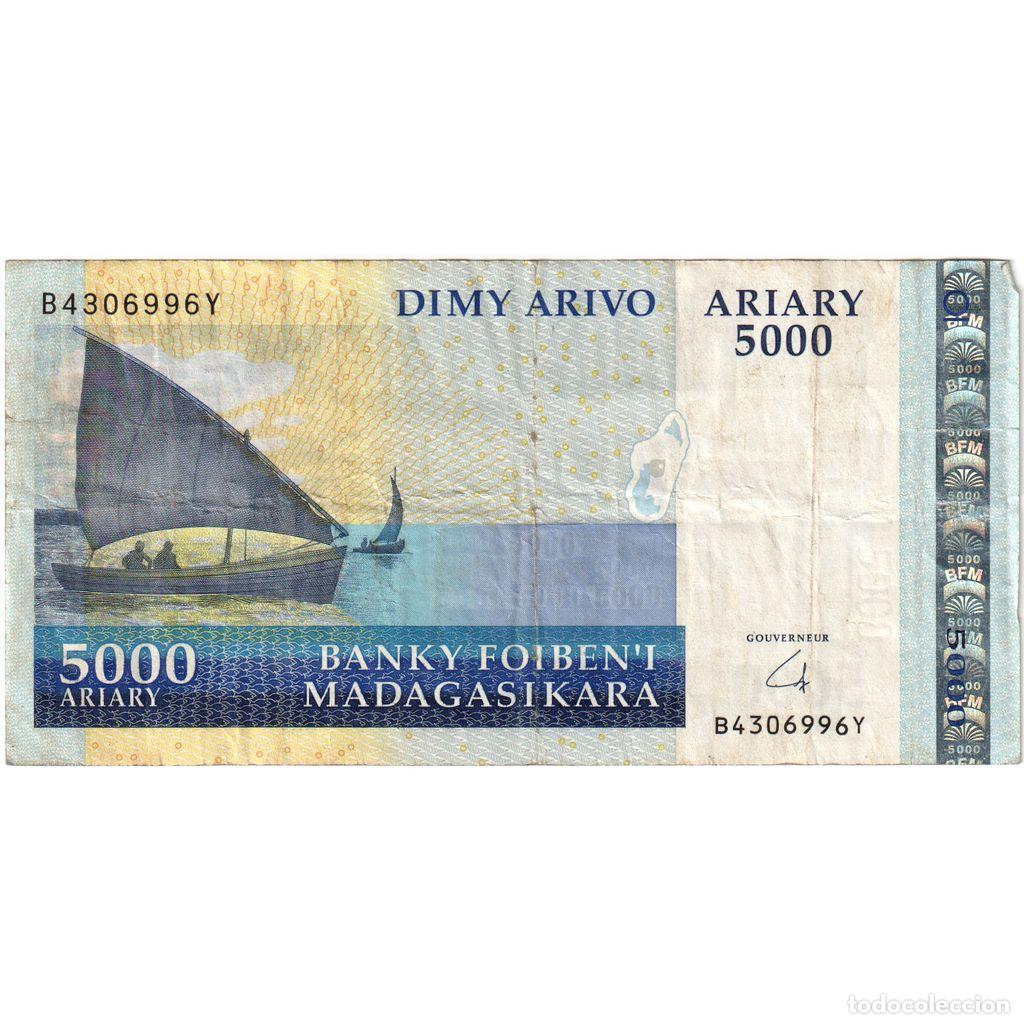 Billetes extranjeros: [#393889] Madagascar, 5000 Ariary, MBC - Foto 2