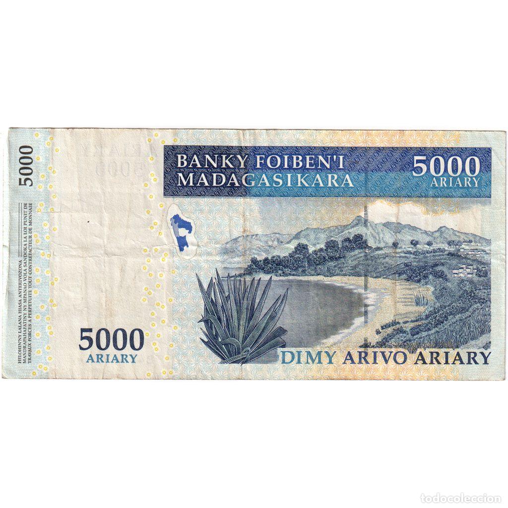 Billetes extranjeros: [#393889] Madagascar, 5000 Ariary, MBC - Foto 1