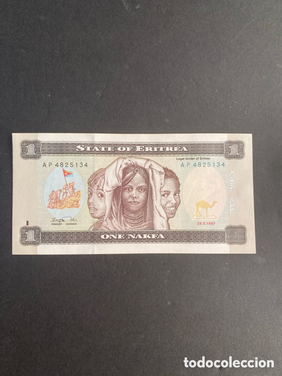 Billetes extranjeros: Billete de Eritrea 1 nakfa - Foto 1