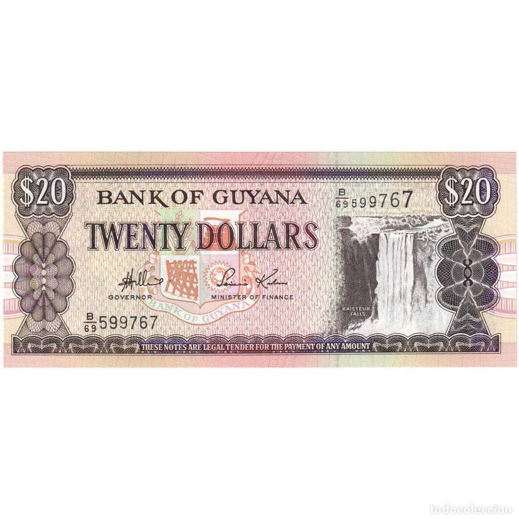 Billetes extranjeros: [#1231158] Guyana, 20 Dollars, UNC - Foto 1