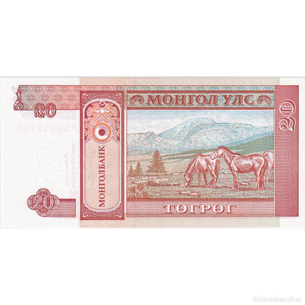Billetes extranjeros: [#1231177] Mongolia, 20 Tugrik, UNC - Foto 2