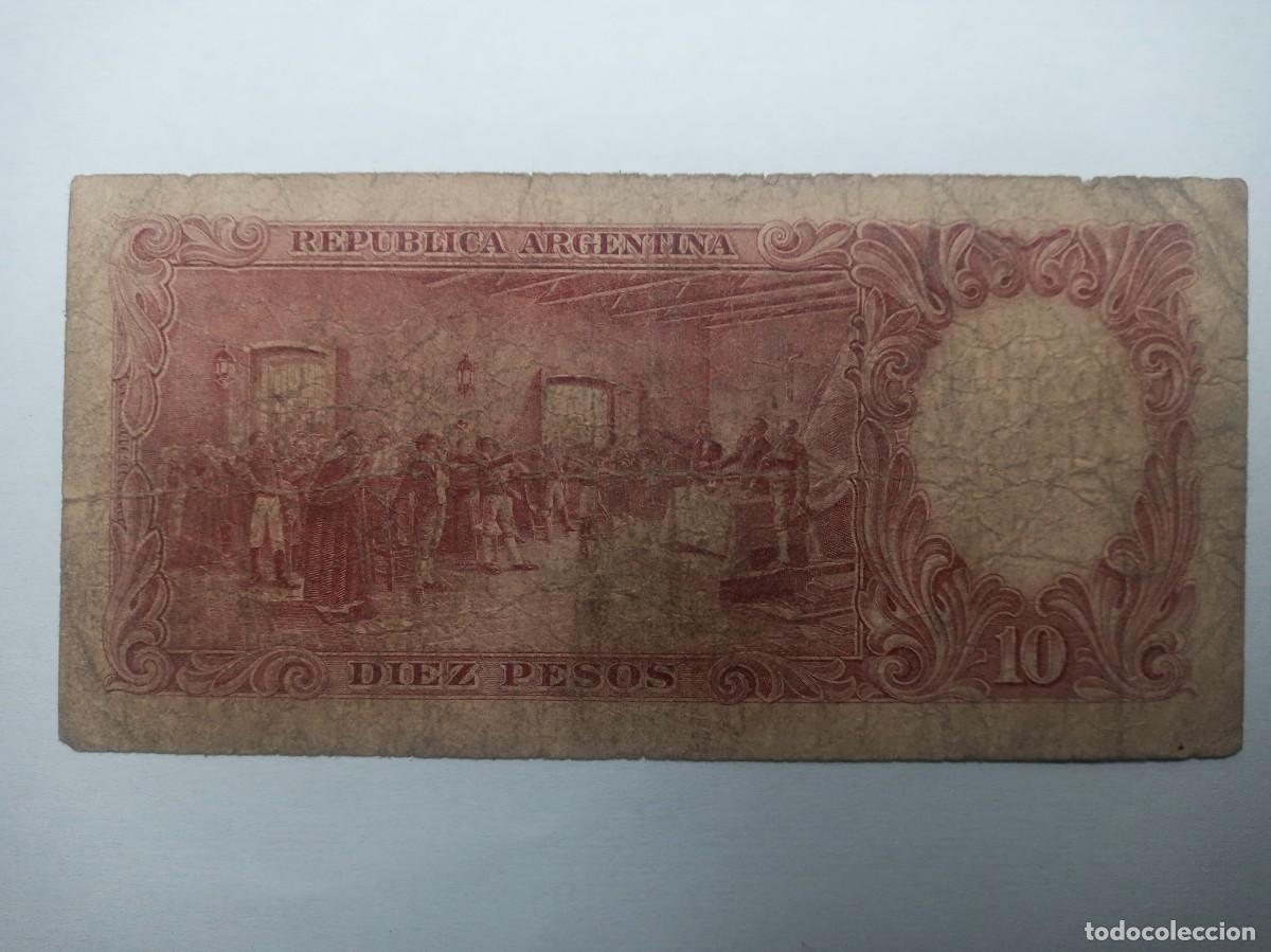 Billetes extranjeros: billete-moneda 10 pesos, Argentina (B) - Foto 1