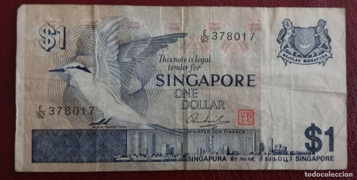 Billetes extranjeros: Singapur 1 dolar 1976 pick 9 (MBC-) - Foto 1