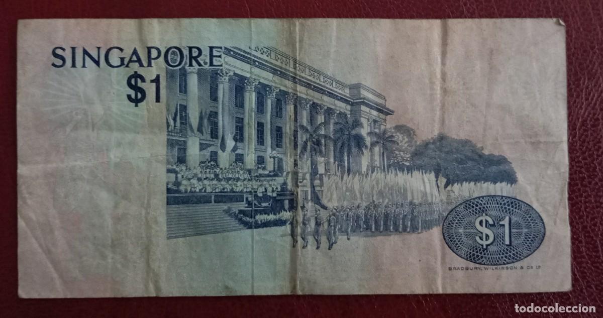 Billetes extranjeros: Singapur 1 dolar 1976 pick 9 (MBC-) - Foto 2