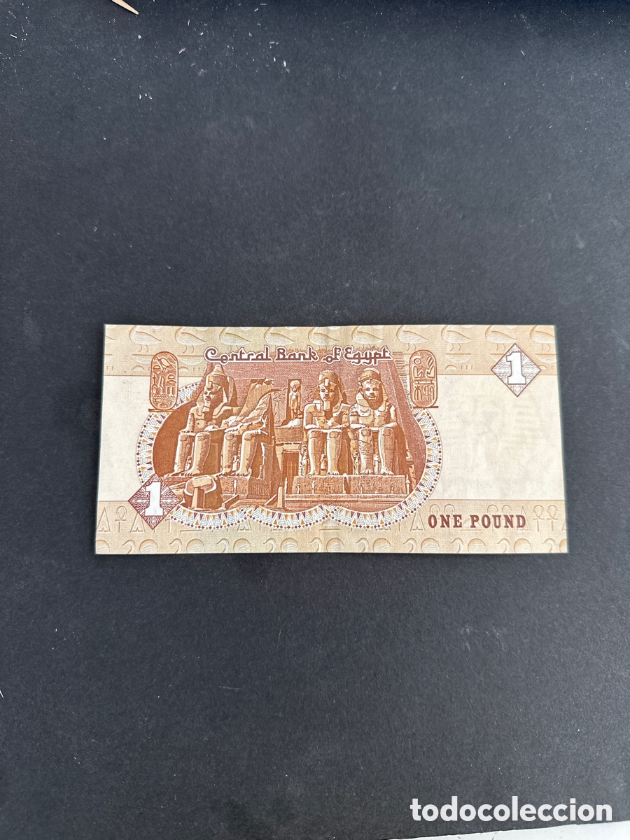 Billetes extranjeros: Billete de Egipto 1 pound a&ntilde;o 1984 - Foto 2