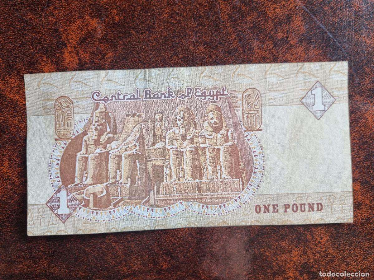 Billetes extranjeros: Egipto 1 libra. One pound. Circulado - Foto 2