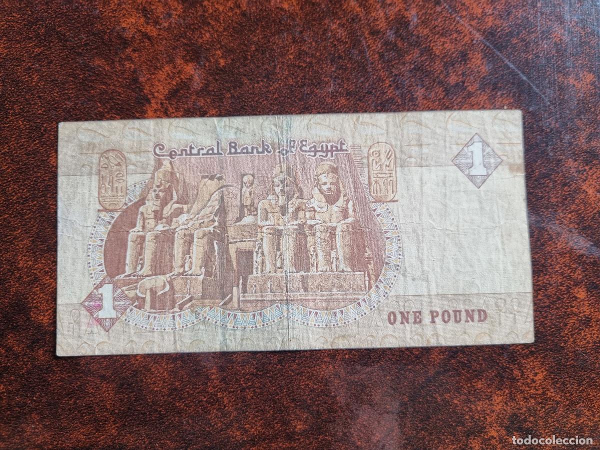 Billetes extranjeros: Egipto 1 libra. One pound. Circulado - Foto 2
