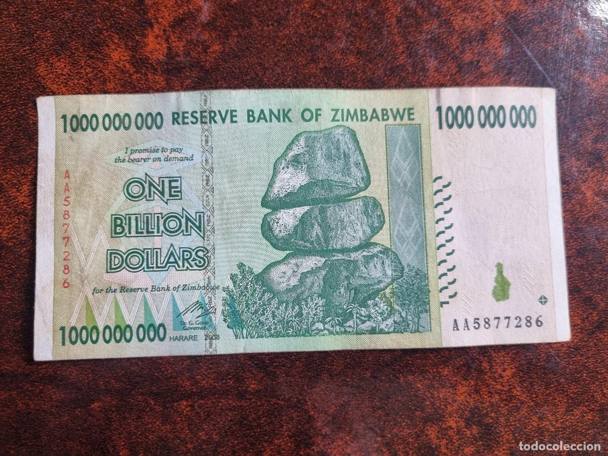 Billetes extranjeros: Zimbabwe 1 Billion Dollars. 2008 - Foto 1