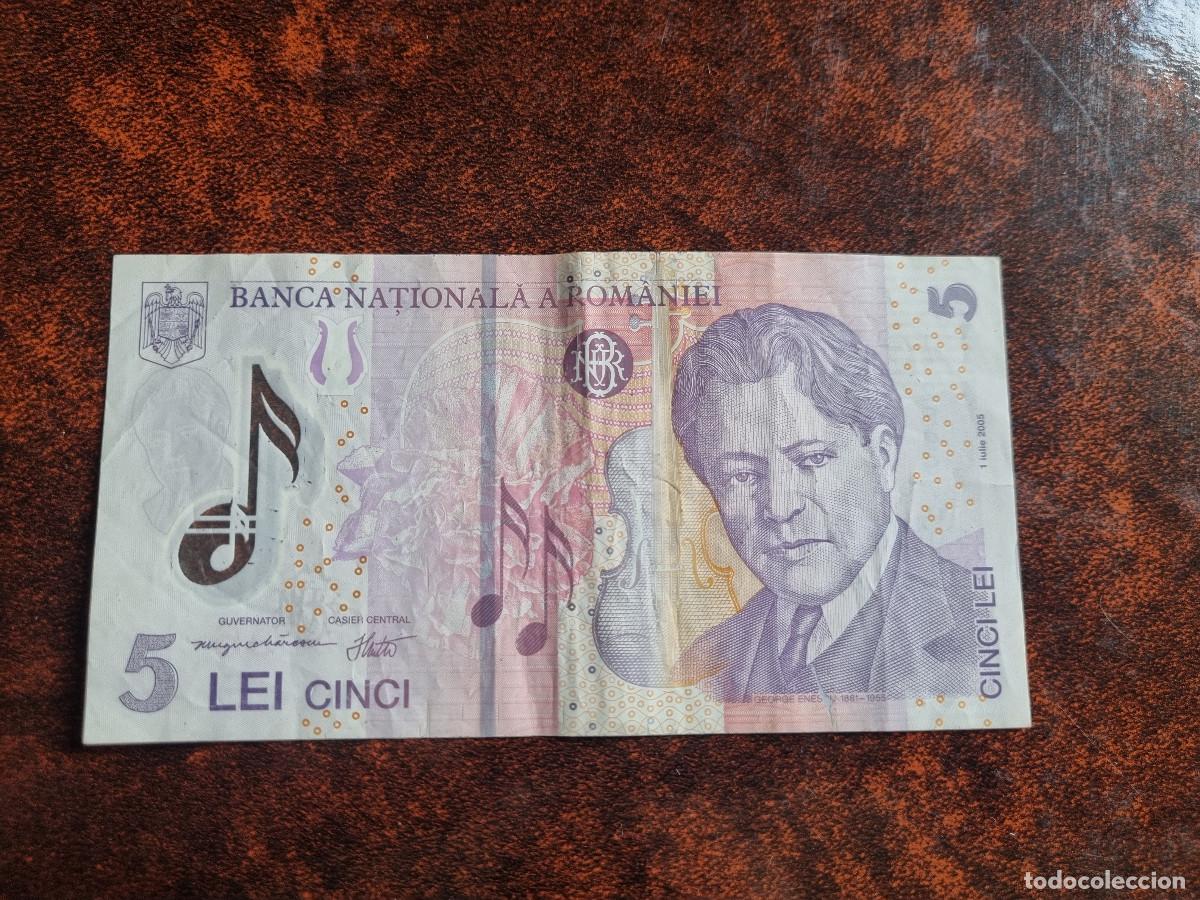 Billetes extranjeros: Rumania - Romania 5 Leu - Foto 1