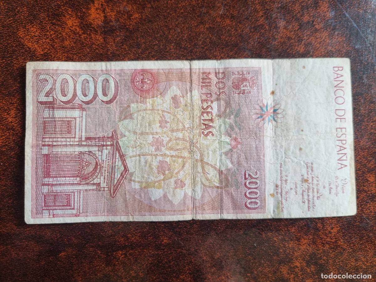Billetes extranjeros: Espa&ntilde;a. 2000 pesetas. 1992 - Foto 2