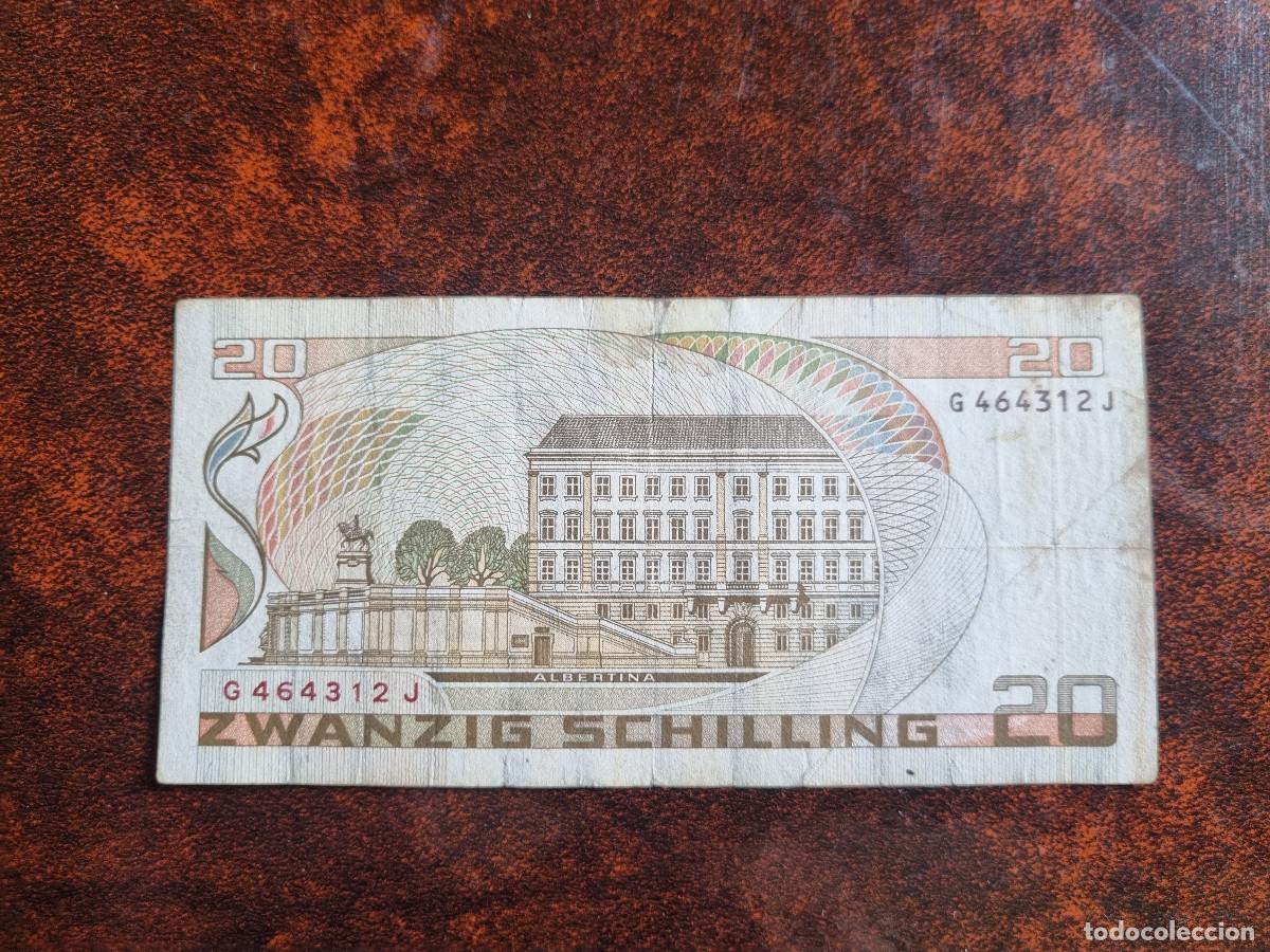 Billetes extranjeros: Austria 20 Schilling 1986 - Foto 2