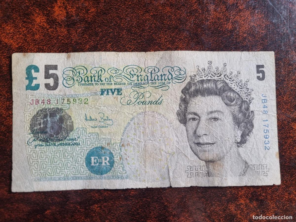 Billetes extranjeros: BILLETE 5 LIBRAS INGLATERRA - Foto 1