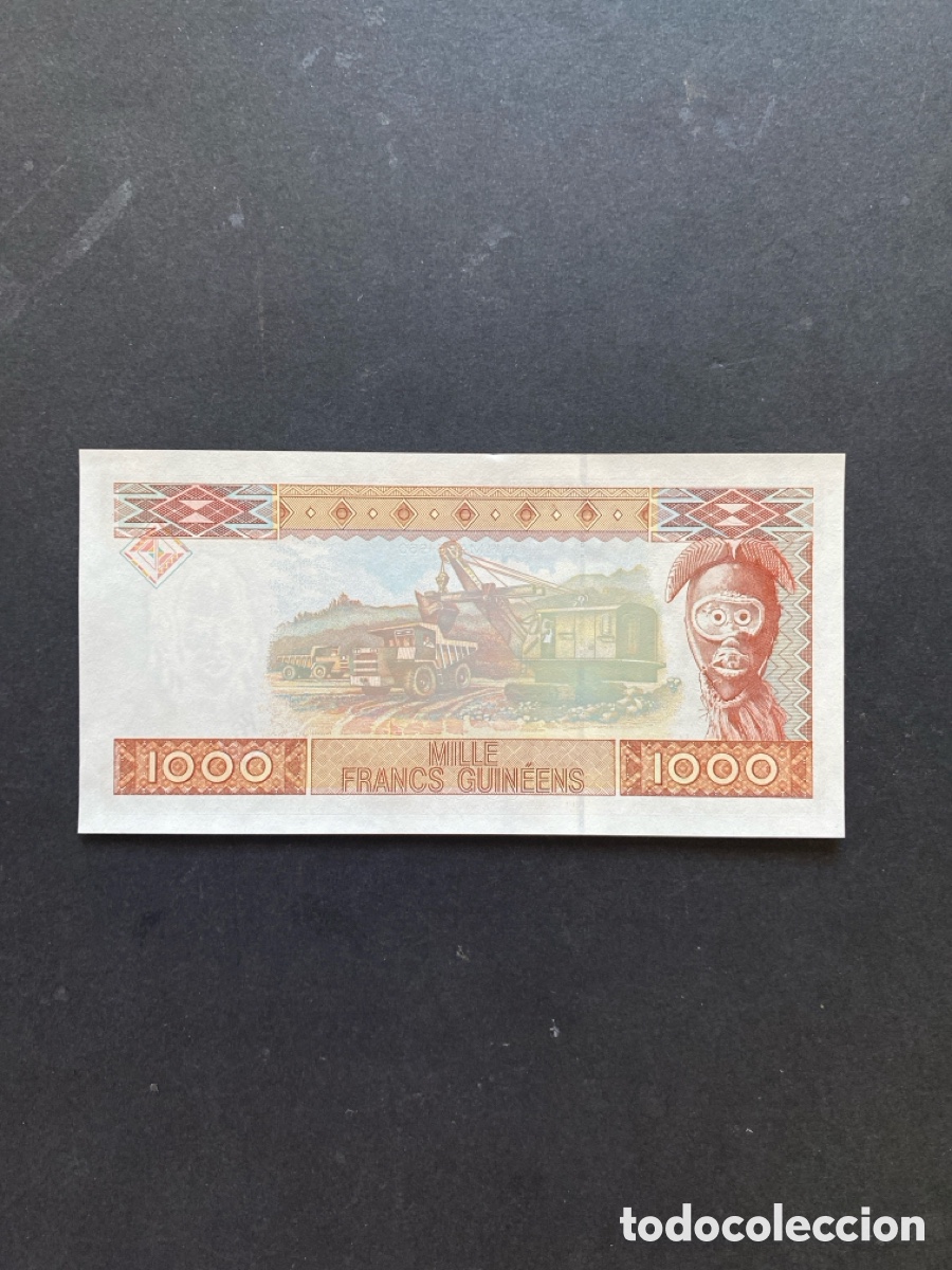 Billetes extranjeros: Billete de Guinea 1000 francs - Foto 2