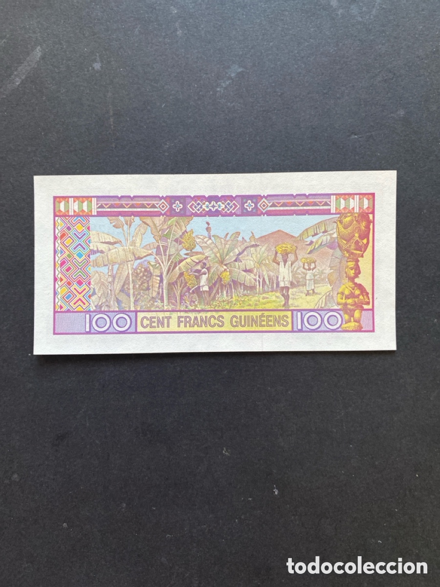 Billetes extranjeros: Billete de Guinea 100 francs - Foto 2