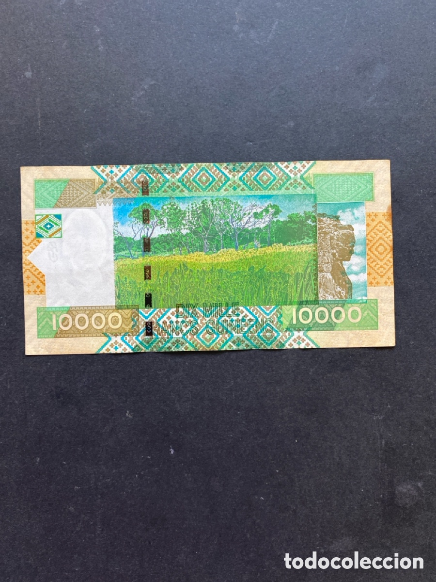 Billetes extranjeros: Billete de Guinea 10000 francs - Foto 2