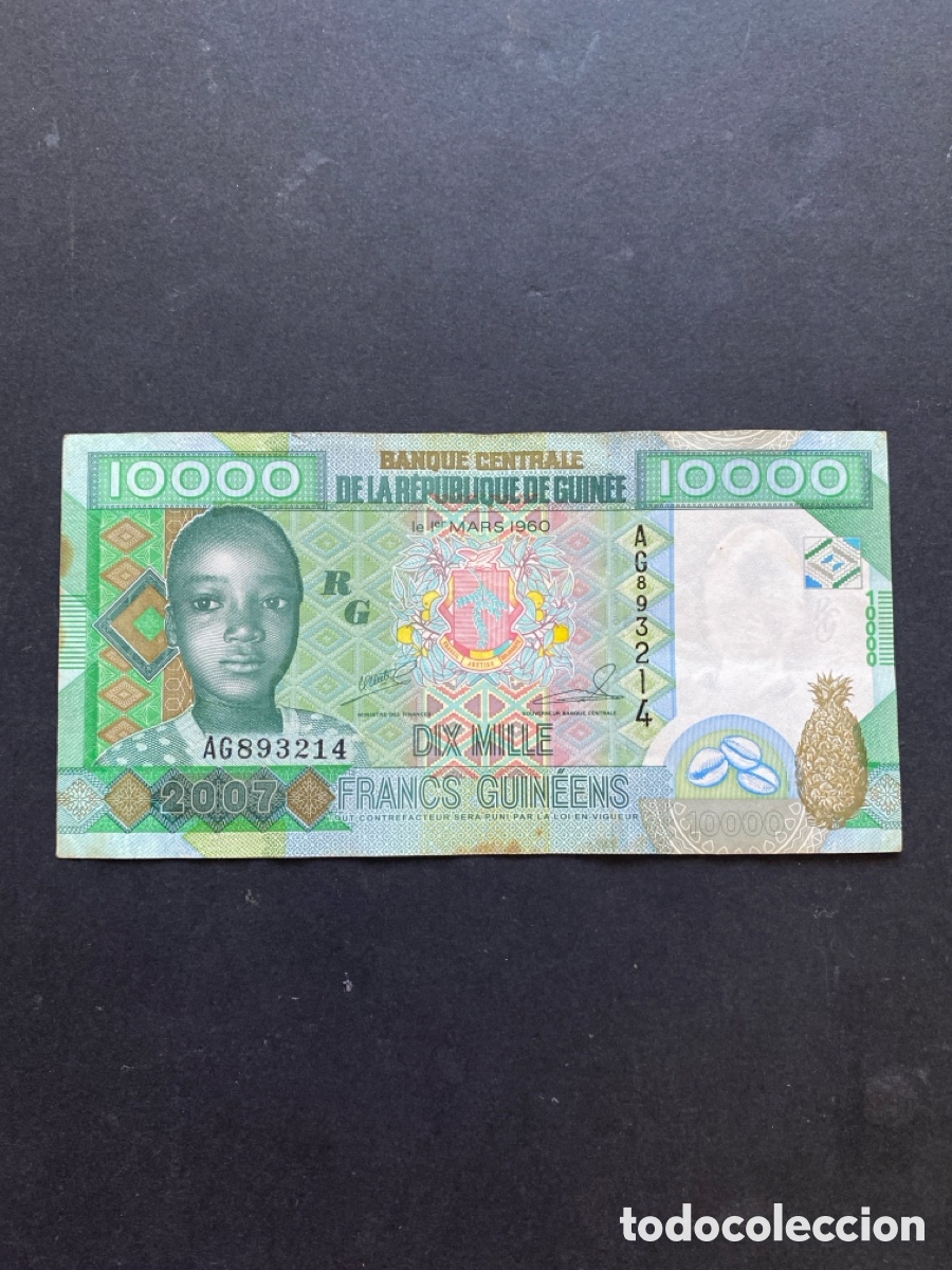 Billetes extranjeros: Billete de Guinea 10000 francs - Foto 1