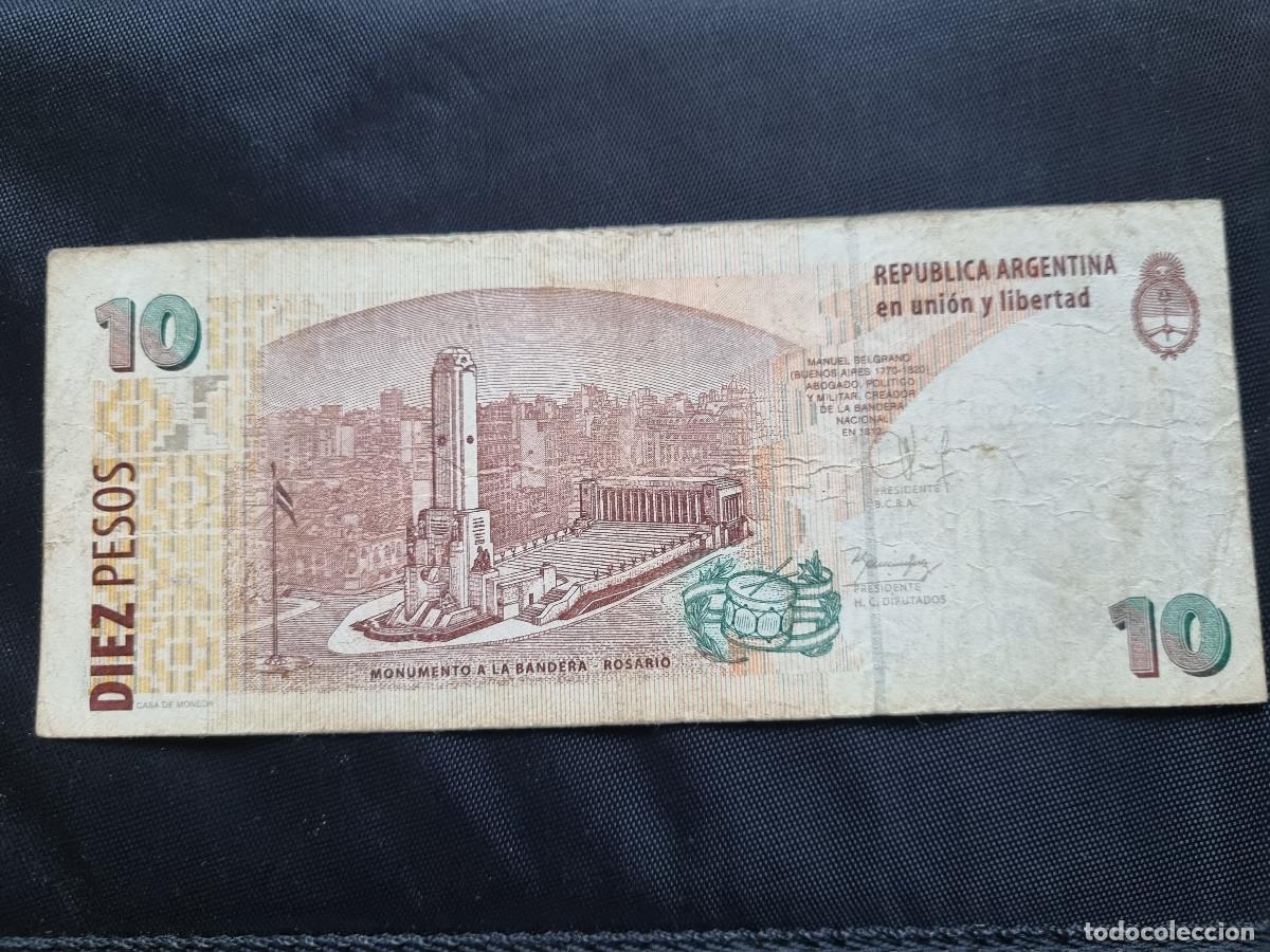Billetes extranjeros: ARGENTINA BILLETE 10 PESOS - Foto 2