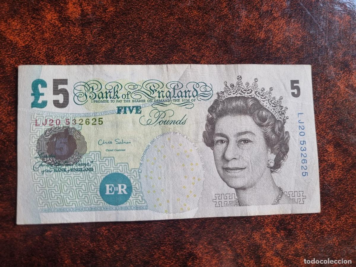 Billetes extranjeros: BILLETE 5 LIBRAS INGLATERRA - Foto 1