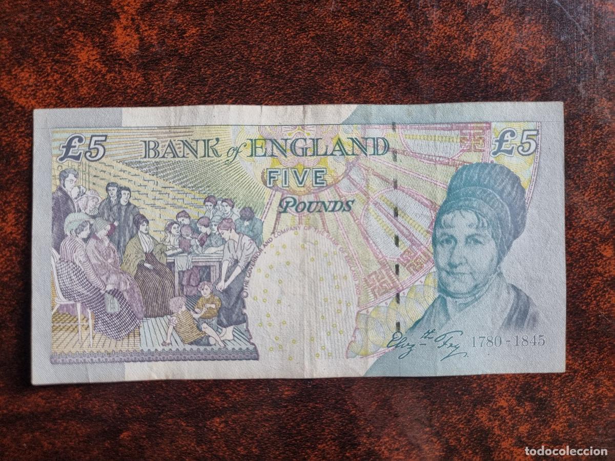 Billetes extranjeros: BILLETE 5 LIBRAS INGLATERRA - Foto 2