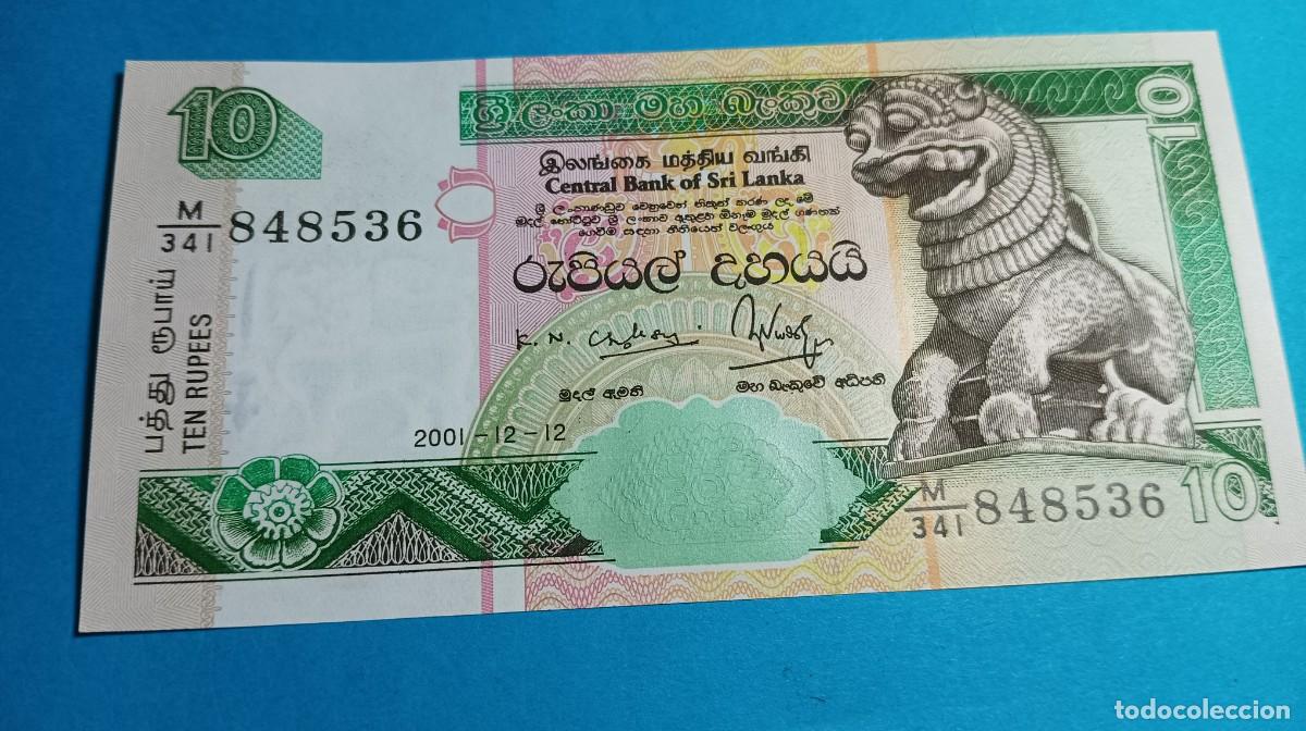 Billetes extranjeros: SRI LANKA - 10 RUPEES 2001 - P-115B - Foto 1