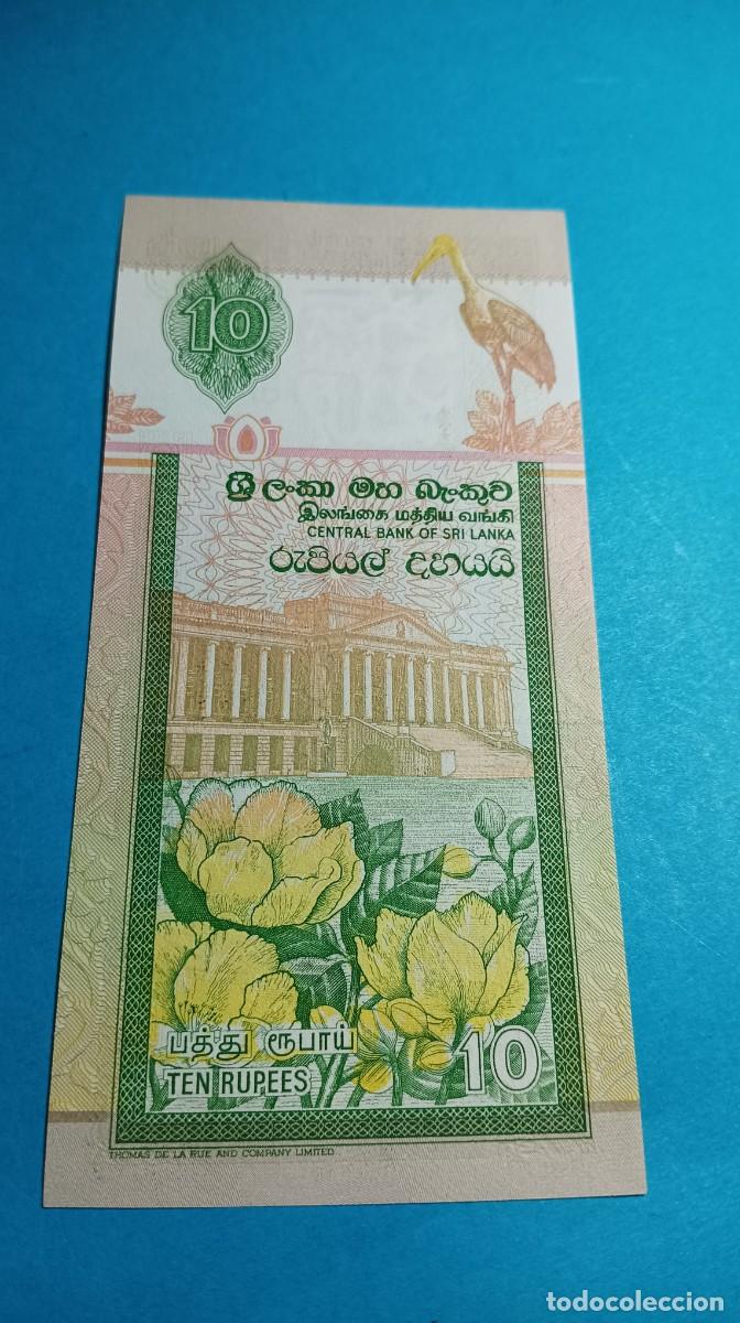 Billetes extranjeros: SRI LANKA - 10 RUPEES 2001 - P-115B - Foto 2