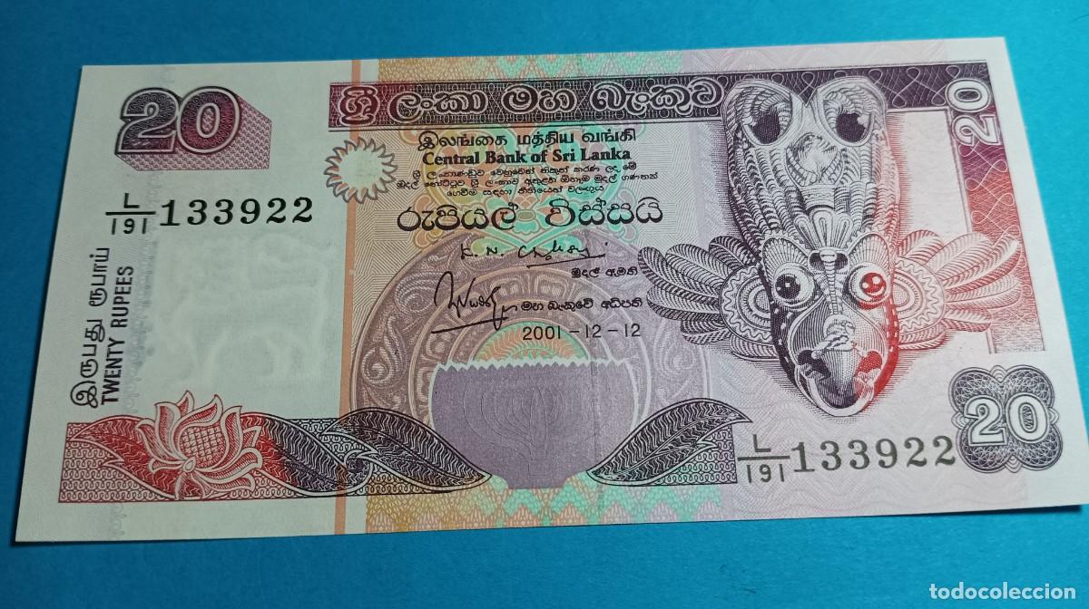 Billetes extranjeros: SRI LANKA - 20 RUPEES 2001 - P-109B - Foto 1