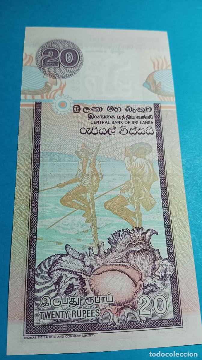 Billetes extranjeros: SRI LANKA - 20 RUPEES 2001 - P-109B - Foto 2