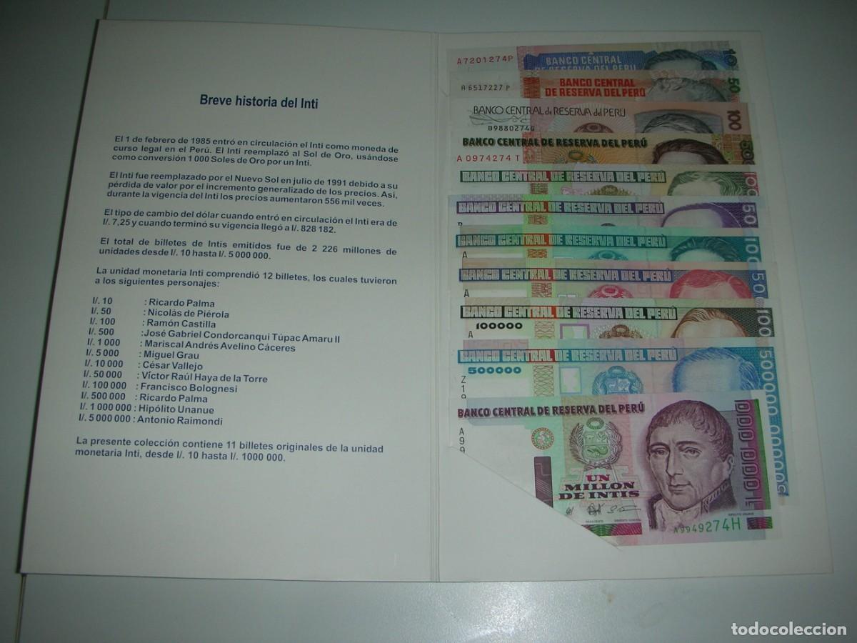 Billetes extranjeros: COLECCION DE BILLETES DE PERU - Foto 2