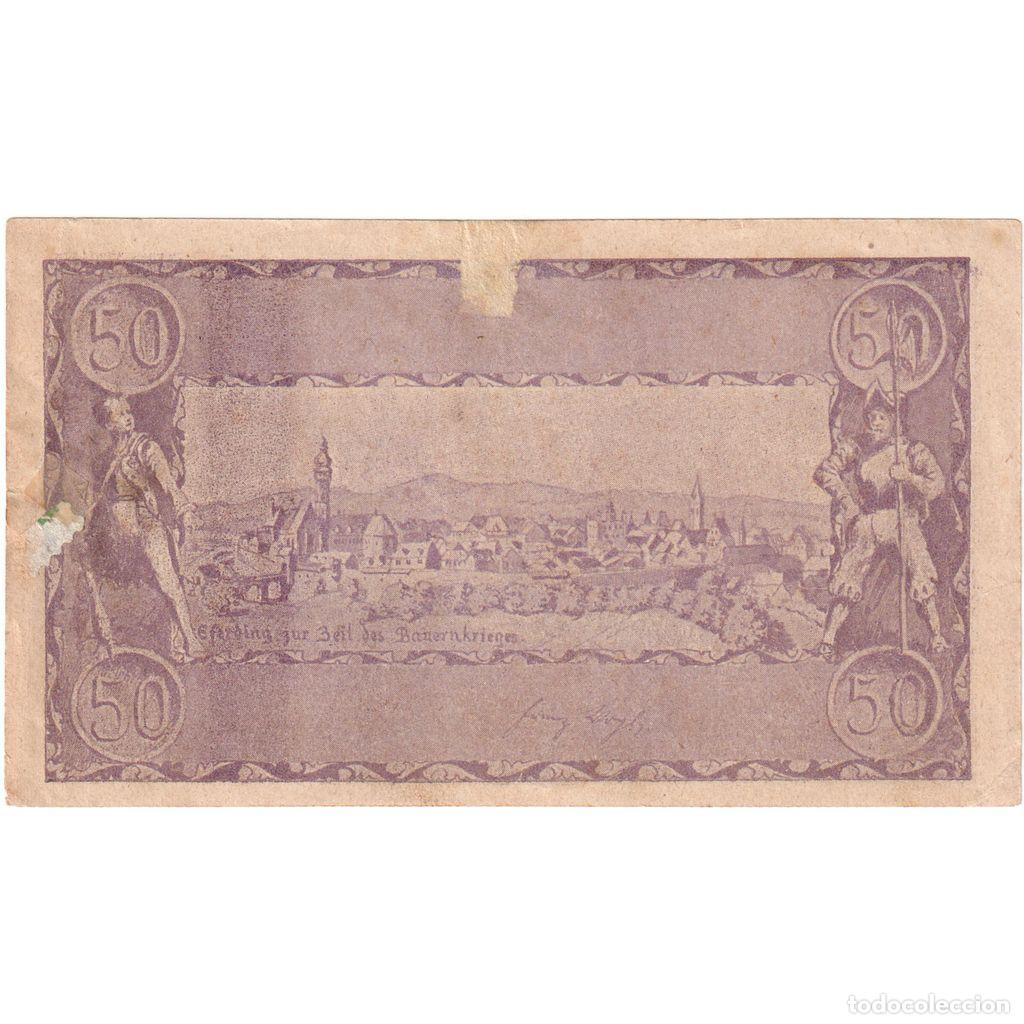 Billetes extranjeros: [#289320] Austria, Eferding, 50 Heller, BC - Foto 2