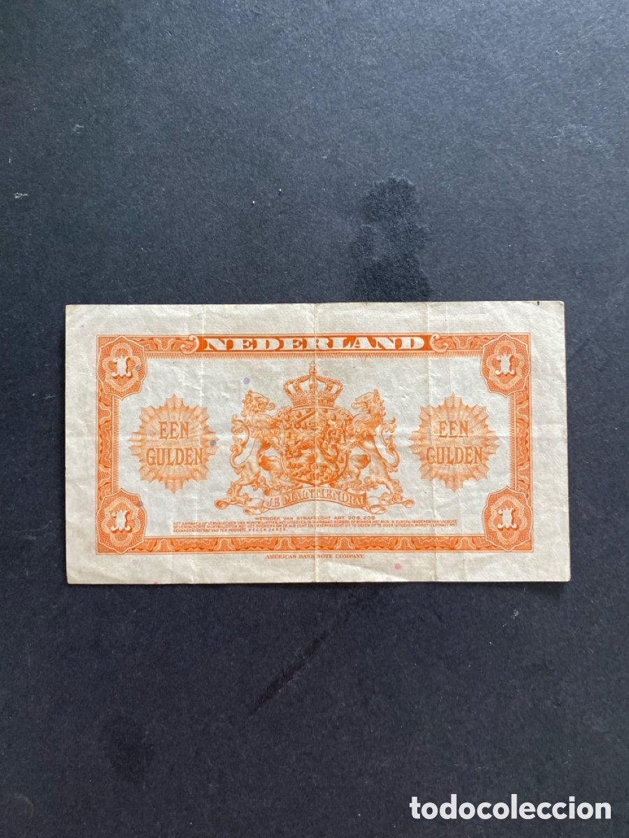 Billetes extranjeros: Billete de Holanda 1 gulden - Foto 2