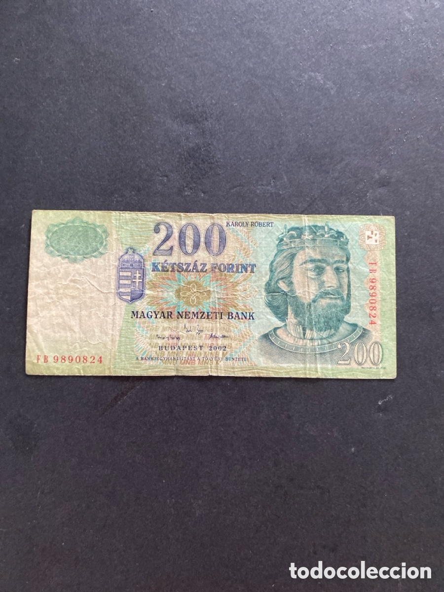 Billetes extranjeros: Billete de Hungr&iacute;a 200 forint - Foto 1